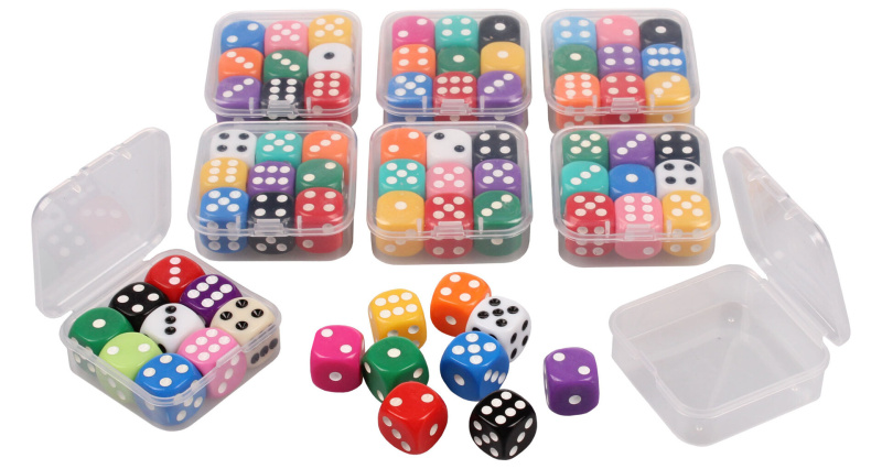 Dice Set AC6 házecí kostky sada 8 x 9 ks, 1 sada