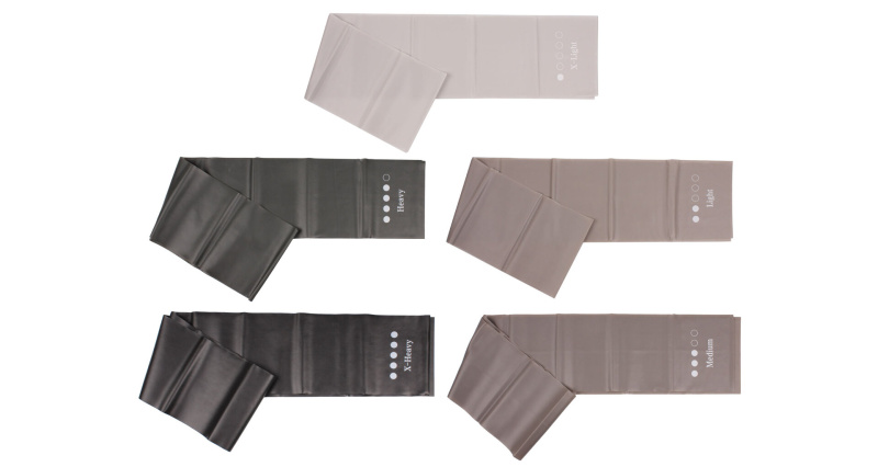 Yoga Stretch Mix 1500 sada posilovacích gum 5 ks šedá, 1 sada