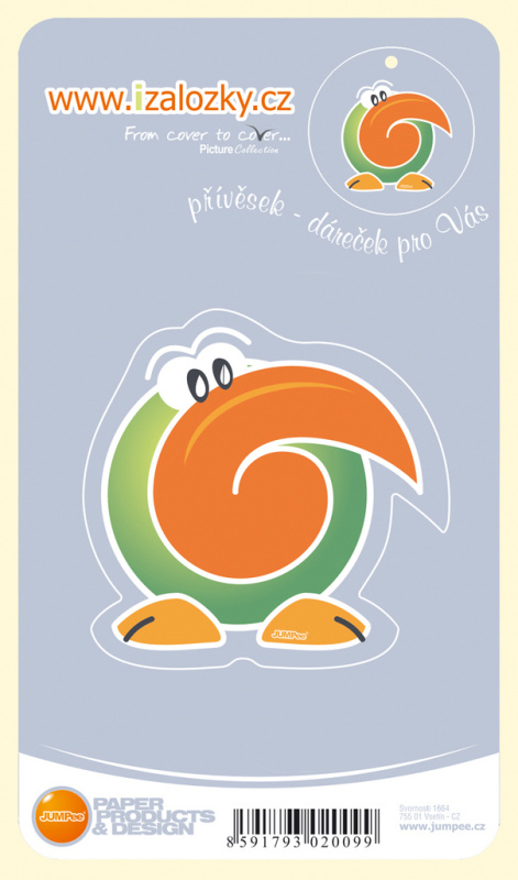 Průsvitná záložka Tukan