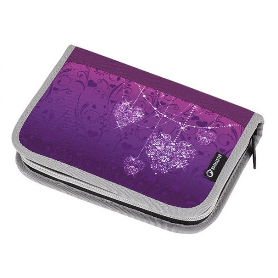 Dívčí školní penál Case Alfa 7 Pink/Purple BagMaster