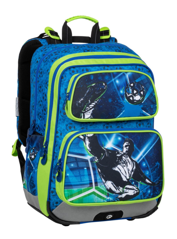 Školní batoh Bagmaster gen 20 b blue/green/black pro 1.-3. třídu BagMaster