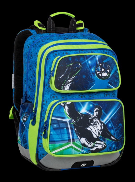 Školní batoh Bagmaster gen 20 b blue/green/black pro 1.-3. třídu BagMaster