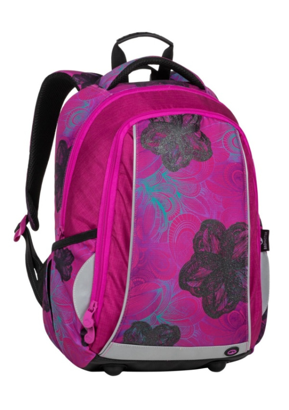 Školní dvoukomorový batoh - květiny BagMaster