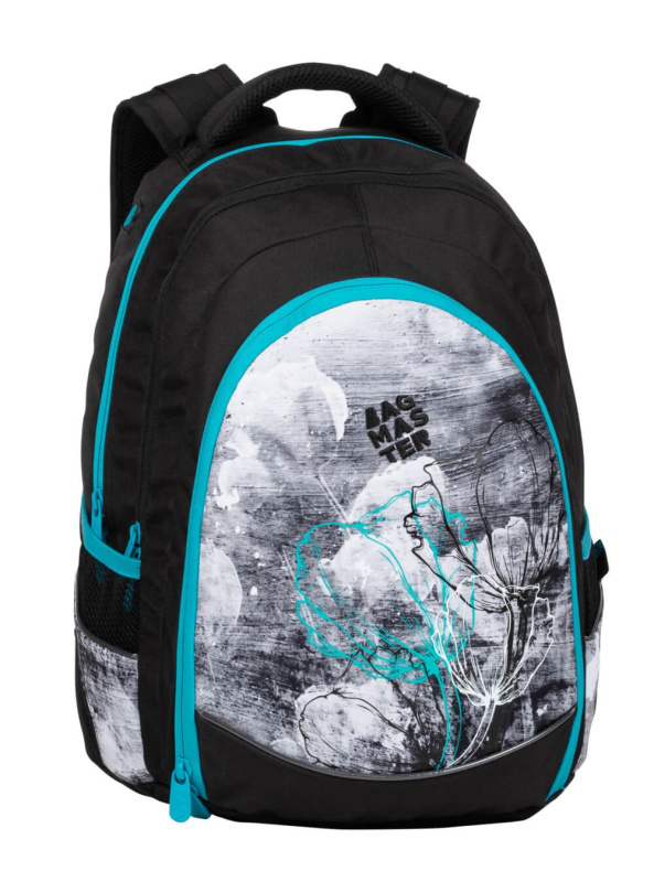 Školní batoh Digital 20 b turquoise/gray/black BagMaster