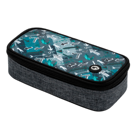 Školní penál THEORY 20 B - modro šedý