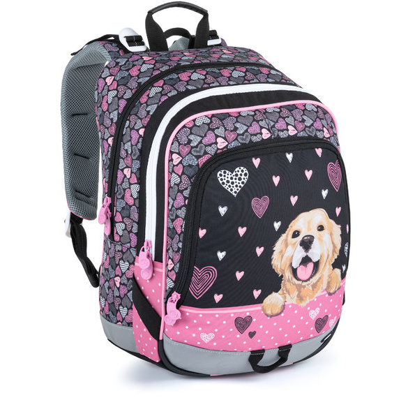 Bagmaster ALFA 21 A školní tříkomorový batoh - pes