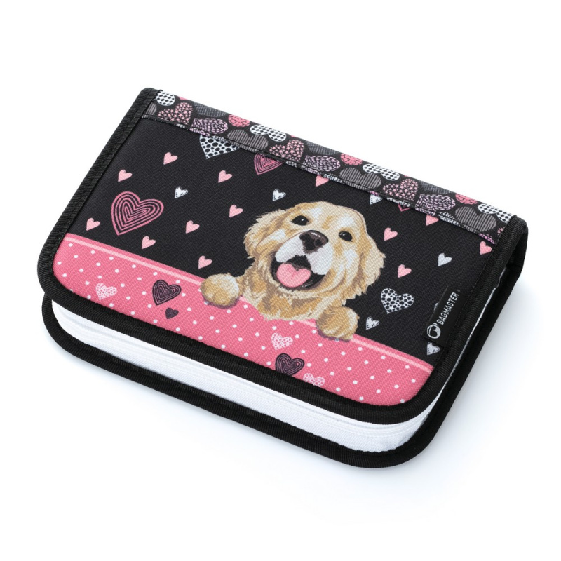 Jednochlopňový penál Case Alfa 21 A Black/Pink BagMaster