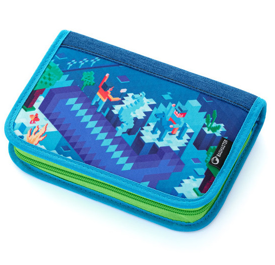 Jednochlopňový penál Case Alfa 21 B Blue/Green BagMaster