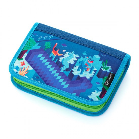 Jednochlopňový penál Case Alfa 21 B Blue/Green BagMaster
