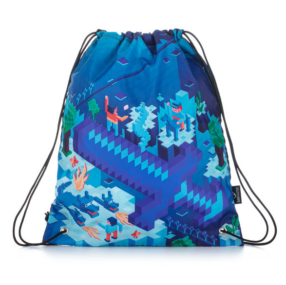 Bagmaster SÁČEK ALFA 21 B školní na přezůvky / tělocvik - kostičky