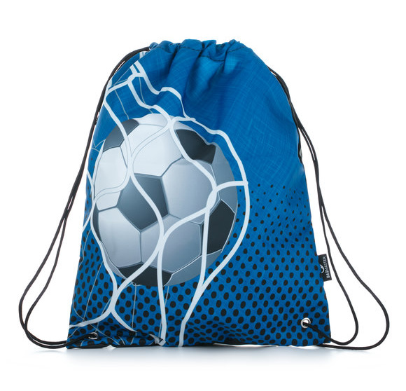 Bagmaster SÁČEK LUMI 21 B školní na přezůvky / tělocvik - modrý fotbal