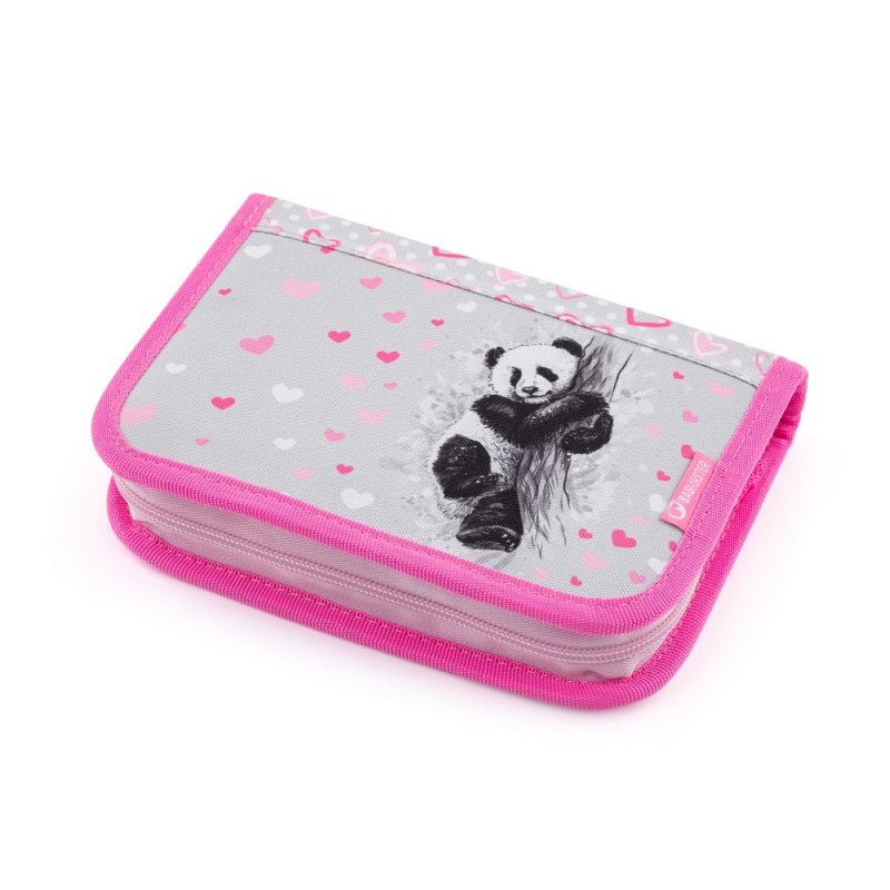 Školní dvouchlopňový penál - panda BagMaster