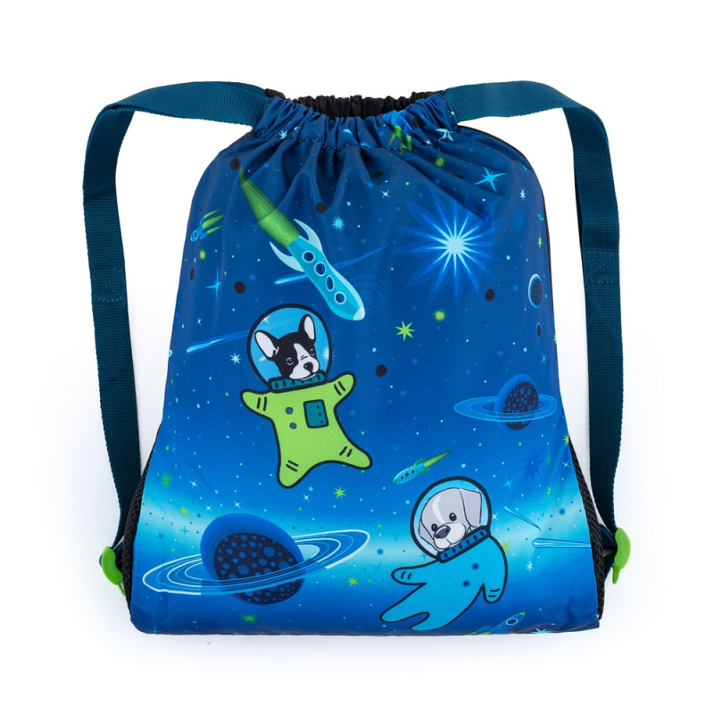 Školní sáček na přezůvky / tělocvik - psi kosmonauti BagMaster