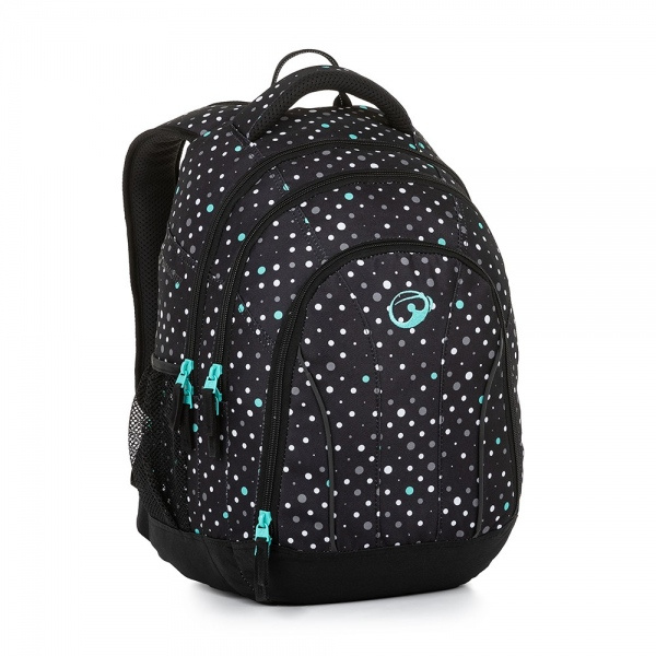 Bagmaster SUPERNOVA 23 A studentský batoh - černo tyrkysový BagMaster