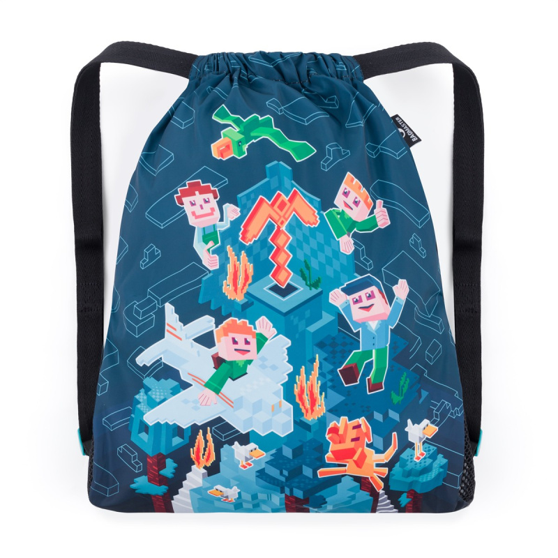 Bagmaster SÁČEK LUMI 24 E školní na přezůvky / tělocvik – kostičková říše BagMaster