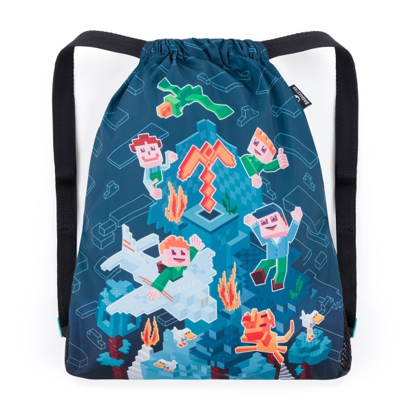 Bagmaster SÁČEK LUMI 24 E školní na přezůvky / tělocvik – kostičková říše BagMaster