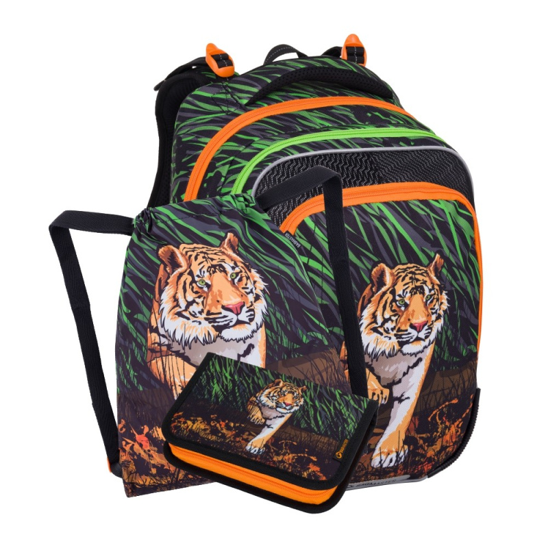Bagmaster BETA 24 B malý školní set pro prvňáčky – tygr BagMaster