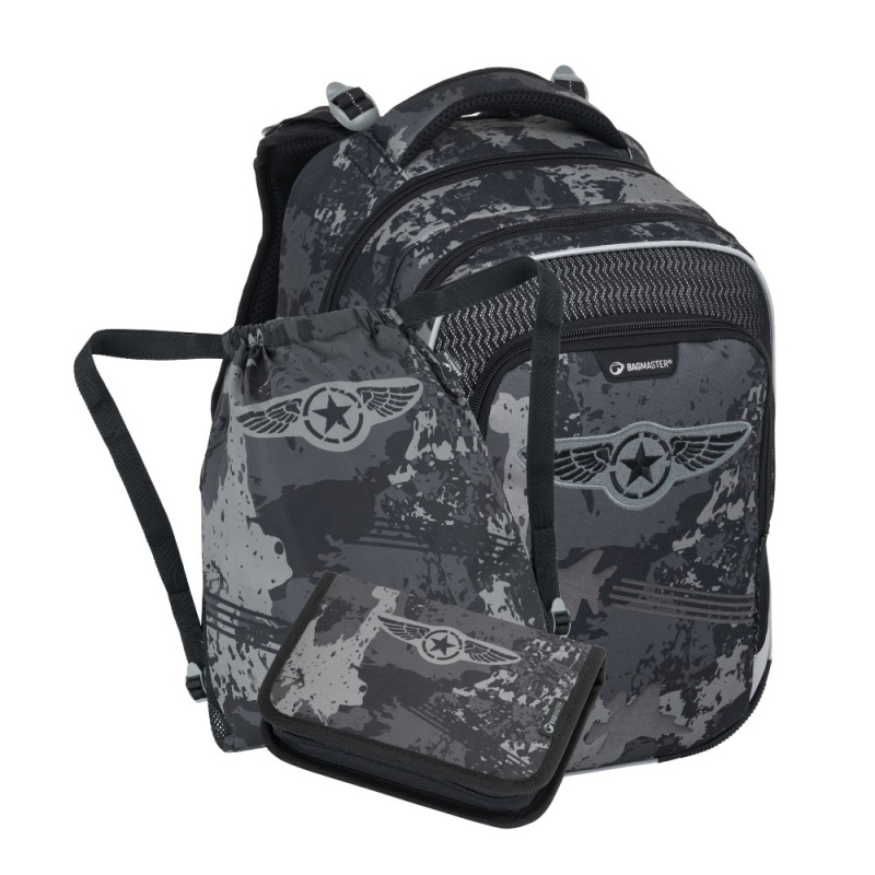 Bagmaster LUMI 24 B malý školní set pro prvňáčky – stíhačky BagMaster