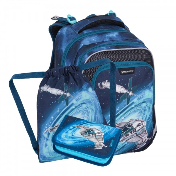 Bagmaster LUMI 24 D malý školní set pro prvňáčky – vesmírná loď BagMaster