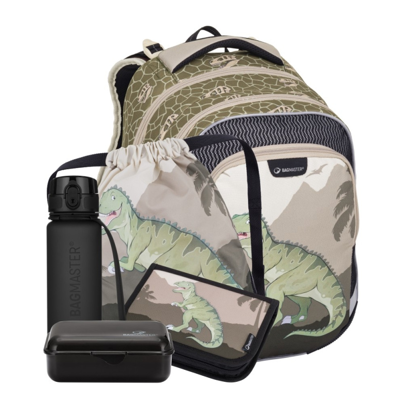 Bagmaster LUMI 24 C velký školní set pro prvňáčky – dinosaurus BagMaster
