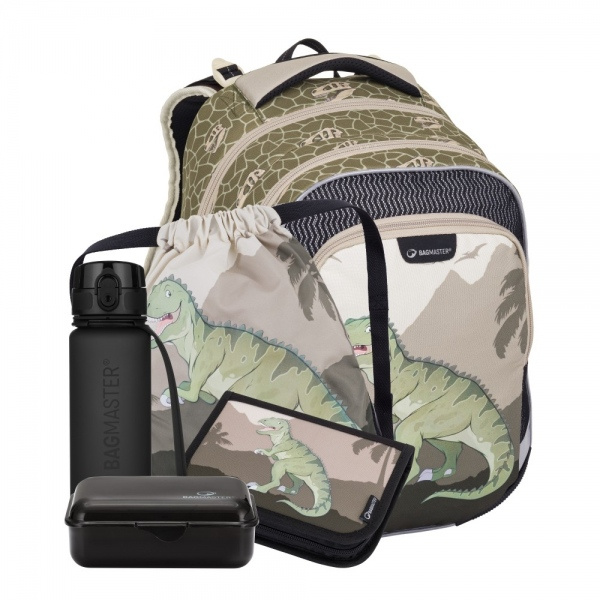 Bagmaster LUMI 24 C velký školní set pro prvňáčky – dinosaurus BagMaster