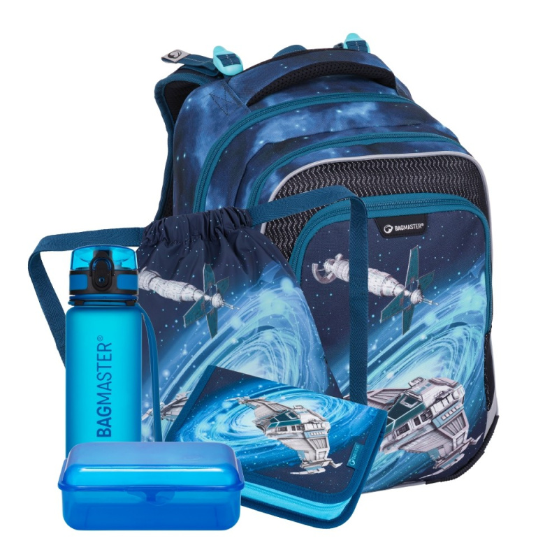 Bagmaster LUMI 24 D velký školní set pro prvňáčky – vesmírná loď BagMaster