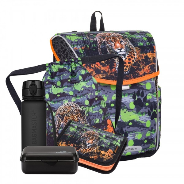 Bagmaster PRIM 24 B velký školní set pro prvňáčky – levhart BagMaster