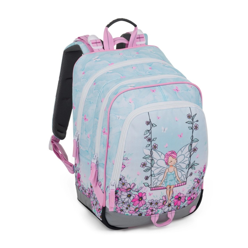 Bagmaster ALFA 25 A školní tříkomorový batoh – víla BagMaster
