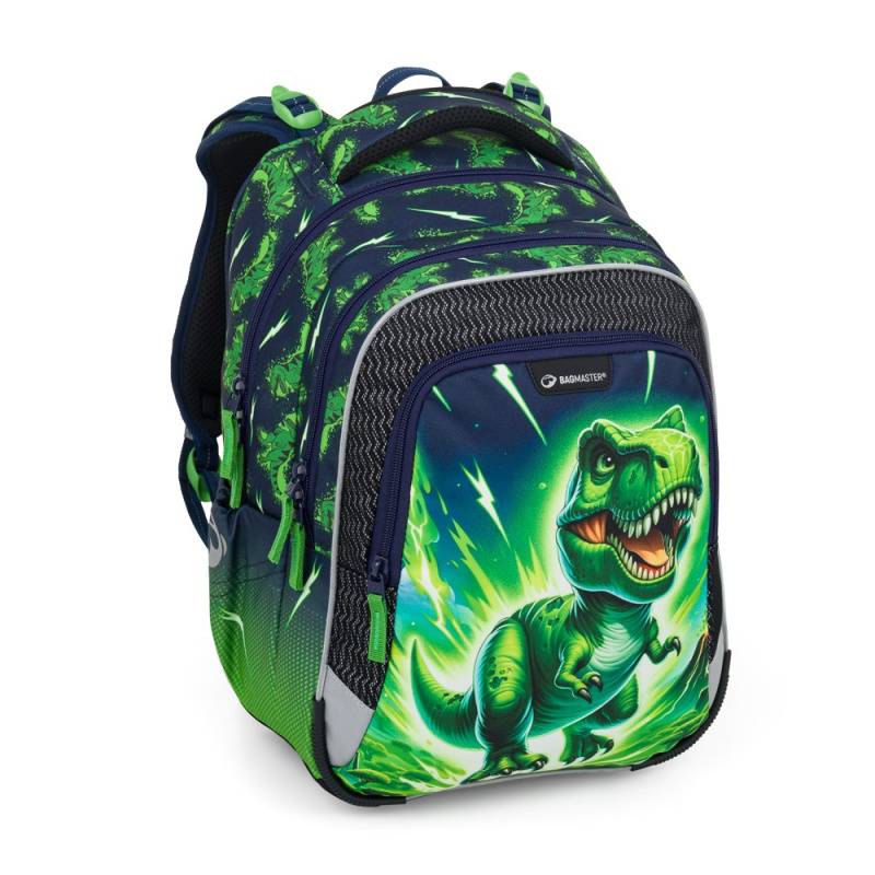Bagmaster LUMI 25 C školní batoh – dinosaurus BagMaster