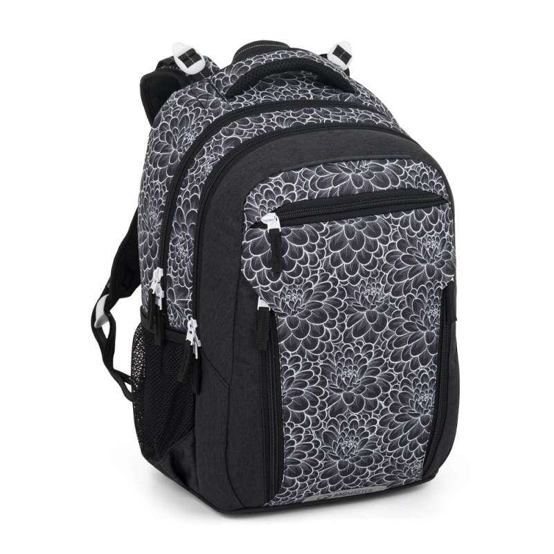 Bagmaster PORTO 25 A školní batoh – černo-bílý BagMaster