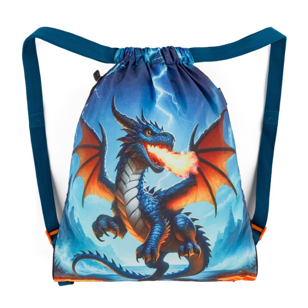 Bagmaster SÁČEK LUMI 26 D školní na přezůvky / tělocvik – drak