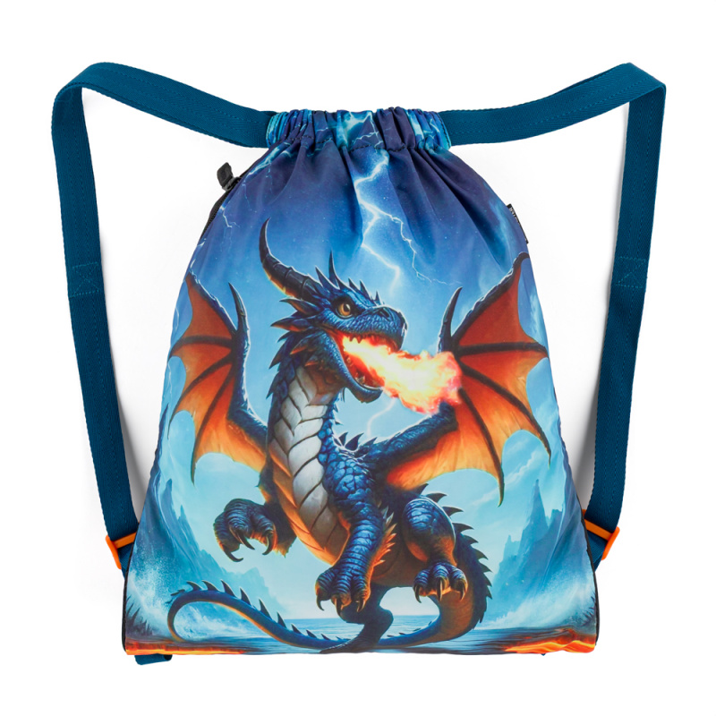 Bagmaster SÁČEK LUMI 26 D školní na přezůvky / tělocvik – drak