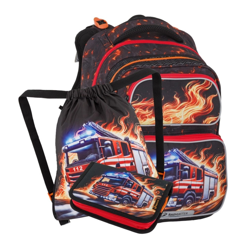 Bagmaster DOPI 26 B malý školní set pro prvňáčky – hasiči