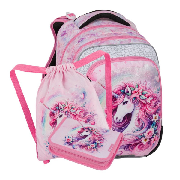 Bagmaster BETA 26 B malý školní set pro prvňáčky – jednorožec