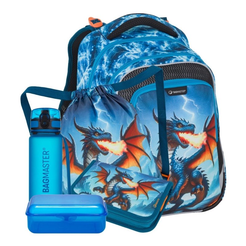 Bagmaster LUMI 26 D velký školní set pro prvňáčky – drak