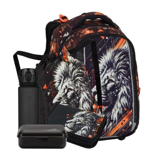 Bagmaster VEGA 26 A velký školní set pro prvňáčky – lev