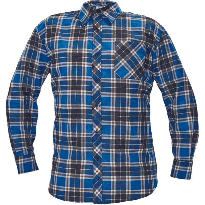SATURN košile UNI sv.modrá/bílá - 3XL