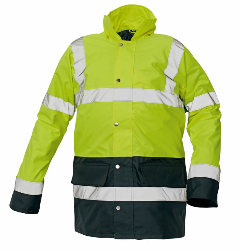 Sefton bunda reflexní pásky HV žlutá/navy 3XL