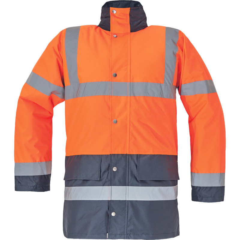 Sefton bunda reflexní pásky HV oranžová-navy 3XL