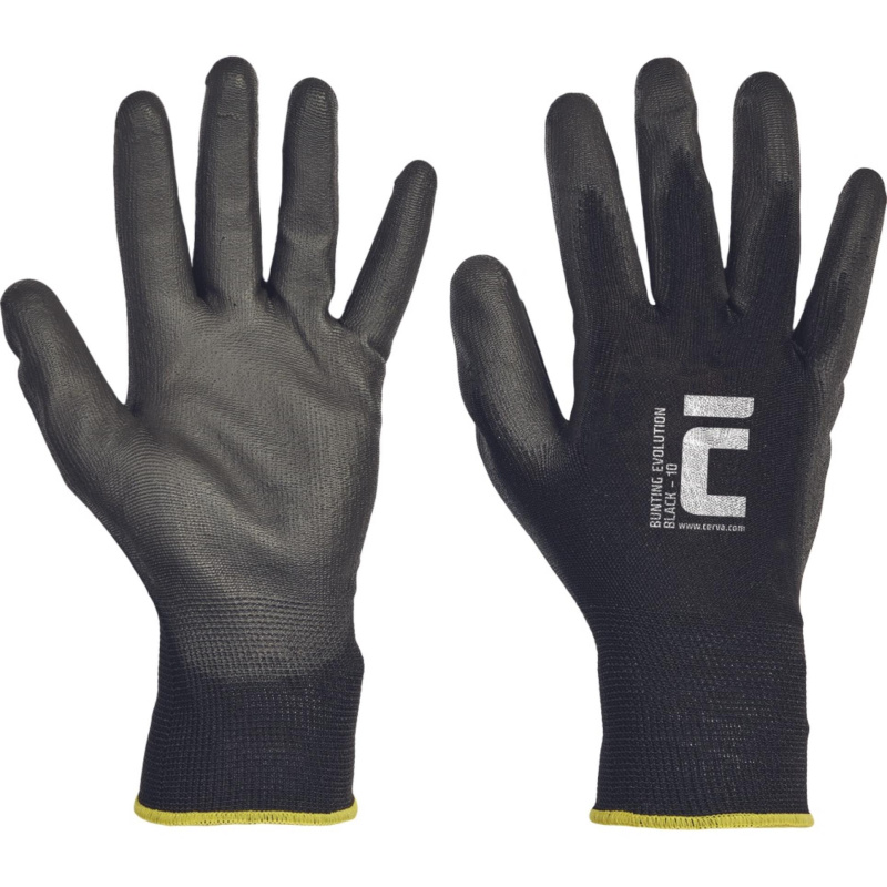 Rukavice máčené BUNTIG EVOLUTION BLACK - vel. 10