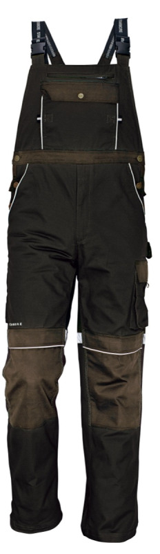 Montérkové kalhoty s laclem Stanmore hnědé 54
