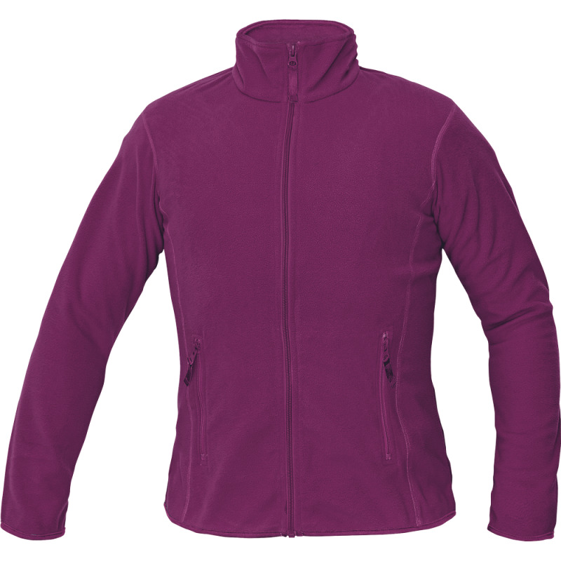 GOMTI bunda fleece dámská tm. růžová XXL