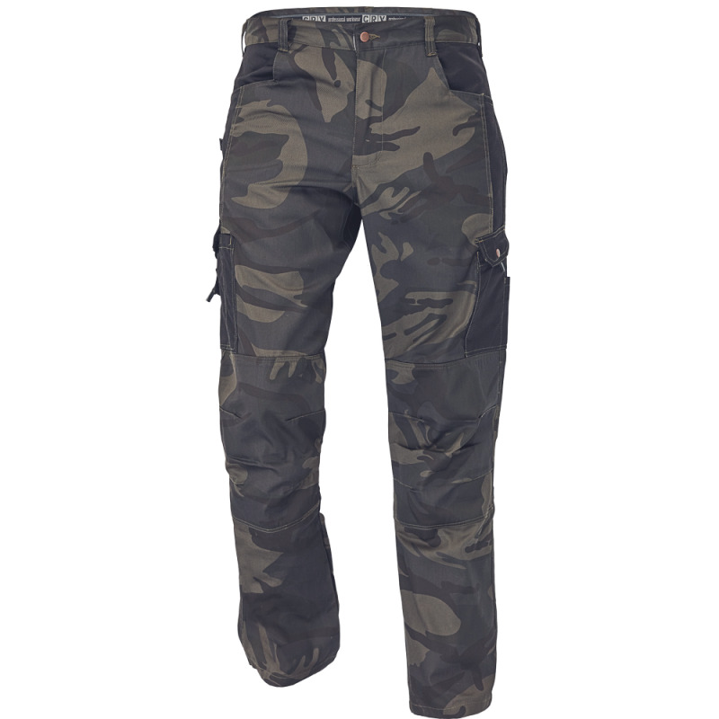 CRAMBE kalhoty camouflage M