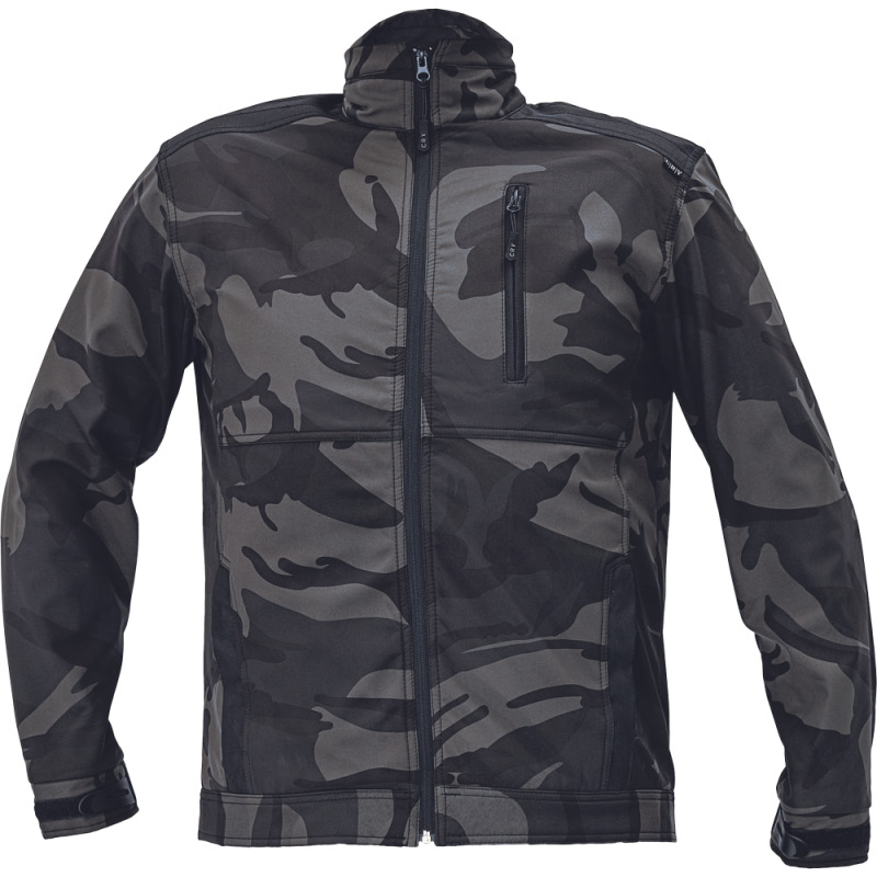 CRAMBE SOFTSHELL bunda camouflage S