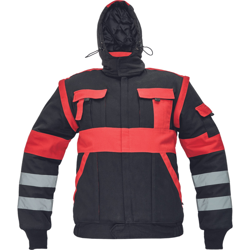 MAX WINTER REFLEX bunda černá/červená vel.54