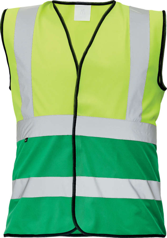 LYNX DUO vesta žlutá/zelená 2XL