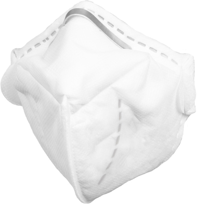 REFIL 750 skládací FFP3 respirátor box [10 kusů] bez ventilku