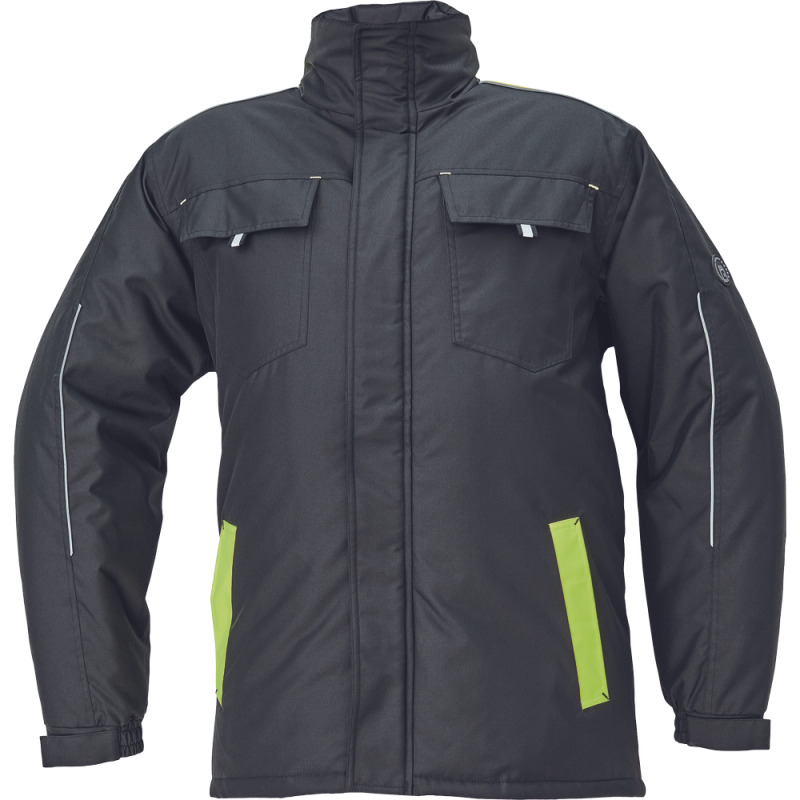 MAX VIVO bunda zimní černá/žlutá vel.4XL