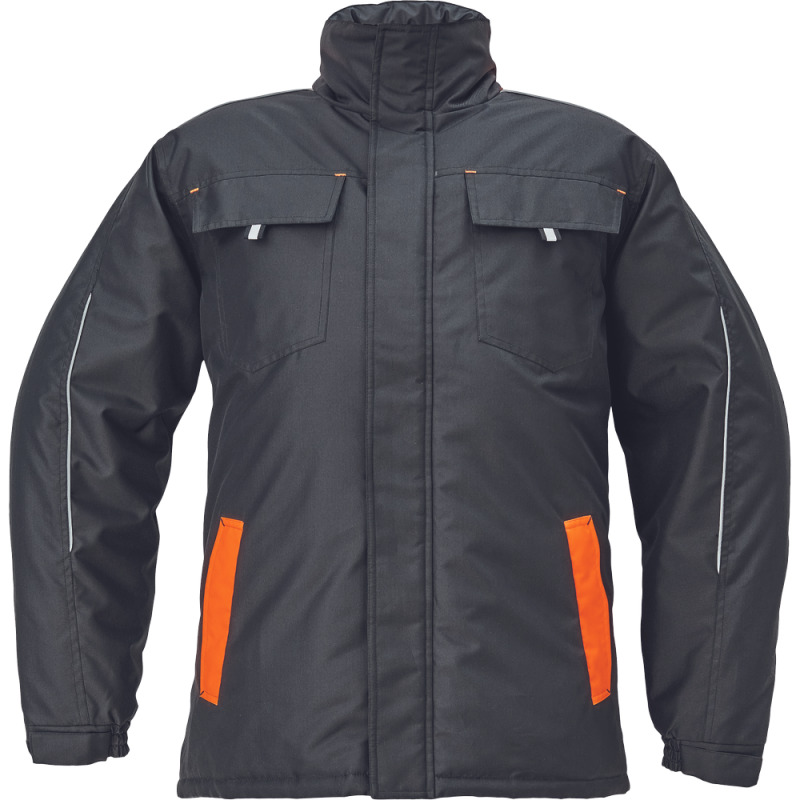 MAX VIVO bunda zimní černá/oranžová vel.4XL