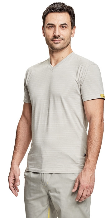 NOYO ESD V-triko šedá vel.2XL